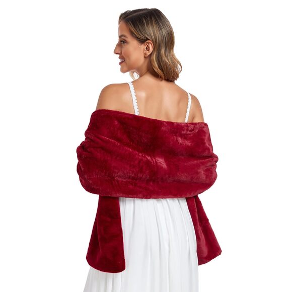 winter bridesmaid dresses with fur Shawl Red Winter Bridesmaid Dresses shop_size_small Bridal Shower Dress Designs Size:6Y